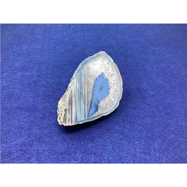 Blue Multicolored agate Polished Stone