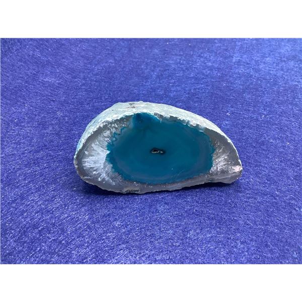 Blue Multicolored Agate Geode Rock