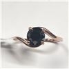 Image 1 : 10K Rose Gold Black Diamond(1.45ct) Ring (~Size 7.5)(Ring is resizable for $40) (~length inches) (~w