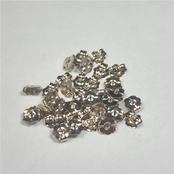 10K White Gold 1G 35Pcs Earring Backing (~Size )(Ring is resizable for $40) (~length inches), Sugges