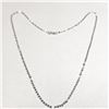 Image 1 : 14K White Gold 0.9G 16" Necklace (~Size )(Ring is resizable for $40) (~length MUSTinches), Suggested