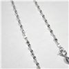 Image 2 : 14K White Gold 0.9G 16" Necklace (~Size )(Ring is resizable for $40) (~length MUSTinches), Suggested