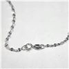 Image 3 : 14K White Gold 0.9G 16" Necklace (~Size )(Ring is resizable for $40) (~length MUSTinches), Suggested