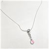 Image 2 : Silver 16" Necklace (~Size )(Ring is resizable for $40) (~length inches), Suggested Retail Value $60