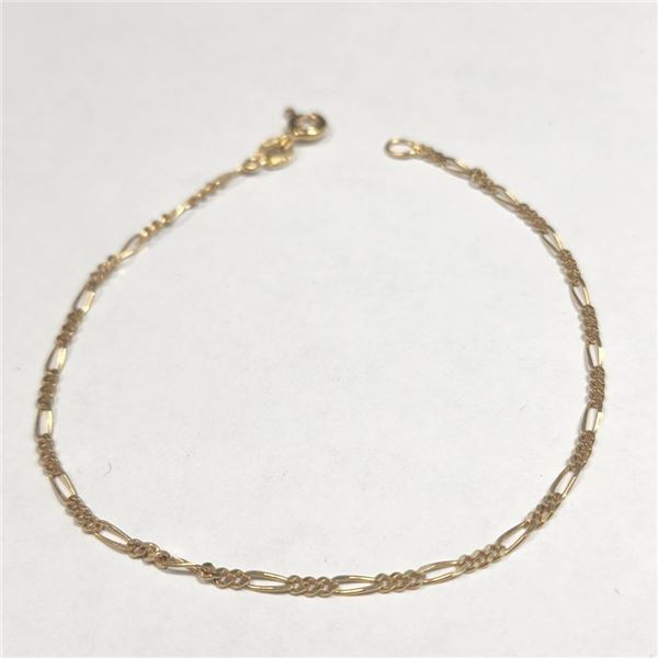 14K Yellow Gold 1.5G 7" Bracelet (~Size )(Ring is resizable for $40) (~length MUSTinches), Suggested