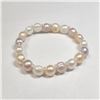 Image 1 : Fresh Water Pearl Flexible Bracelet (~Size )(Ring is resizable for $40) (~length inches), Suggested 