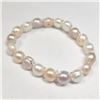 Image 2 : Fresh Water Pearl Flexible Bracelet (~Size )(Ring is resizable for $40) (~length inches), Suggested 