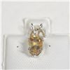 Image 1 : Silver Citrine(0.62ct) Pendant (~Size )(Ring is resizable for $40) (~length inches), Made in Canada,