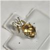 Image 2 : Silver Citrine(0.62ct) Pendant (~Size )(Ring is resizable for $40) (~length inches), Made in Canada,