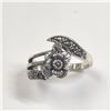 Image 1 : Silver Marcasite Ring (~Size )(Ring is resizable for $40) (~length inches), Suggested Retail Value $