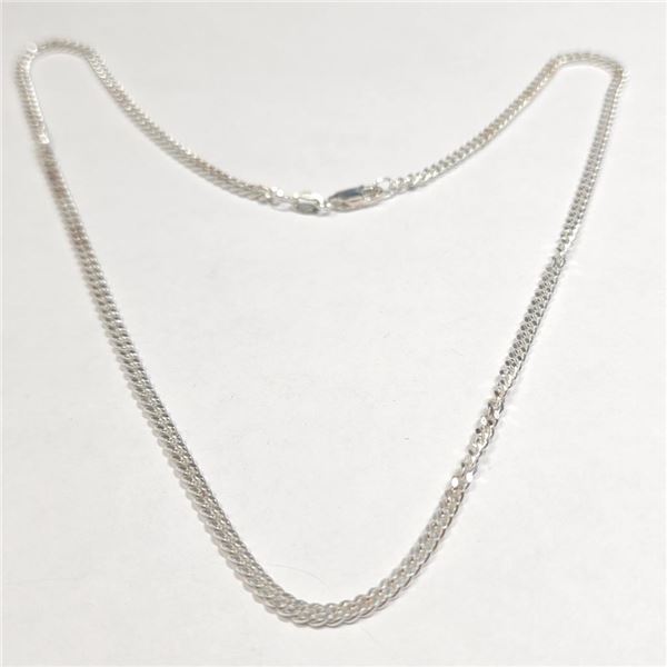Silver 16" 7.5G Necklace (~Size )(Ring is resizable for $40) (~length inches), Suggested Retail Valu