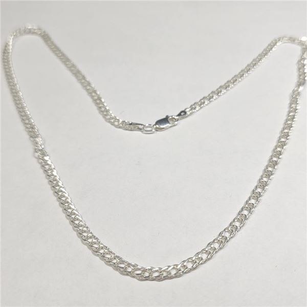 Silver 6.5G 18" Necklace (~Size )(Ring is resizable for $40) (~length inches), Suggested Retail Valu