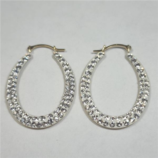 10K Yellow Gold Cz 1.3G Earrings (~Size )(Ring is resizable for $40) (~length inches), Suggested Ret