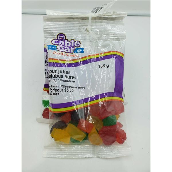 Cable Car Sour Jubes Candy  (6 x 165g)