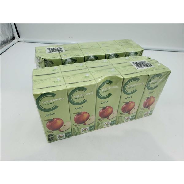 Compliments Organic Apple Juice (2 x 10 x 200ml)