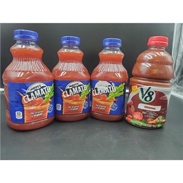 Lot of Assorted Tomato/Clam Juice (4 x 945ml)