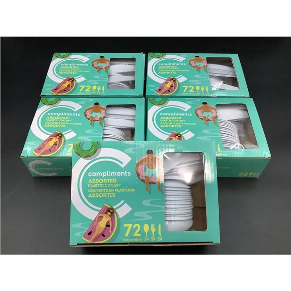 Compliments Assorted Plastic Cutlery (5 x 72)