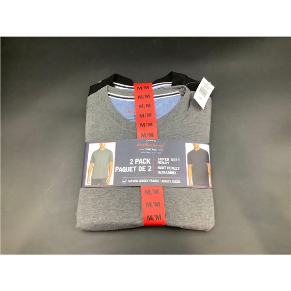 Original Weatherproof Vintage Super Soft Henleys (m) 2pk