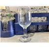 Image 1 : Crate Lot of Single Stem Water Serving Glasses