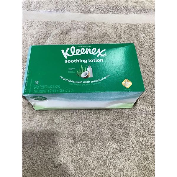 Kleenex soothing lotion 3 ply tissue - 120 ct