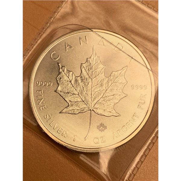 Canada 2016 $5.00 One Troy Ounce .9999 Fine Silver Coin