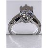 Image 1 : Ladies .92 Carat Brilliant Cut Solitaire .925 Silver Engagement Ring size 7