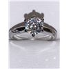 Image 2 : Ladies .92 Carat Brilliant Cut Solitaire .925 Silver Engagement Ring size 7