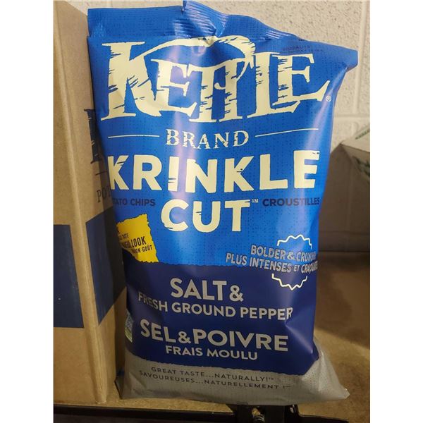 Kettle Brand Salt & Fresh Ground Pepper Potato Chips 12x220g