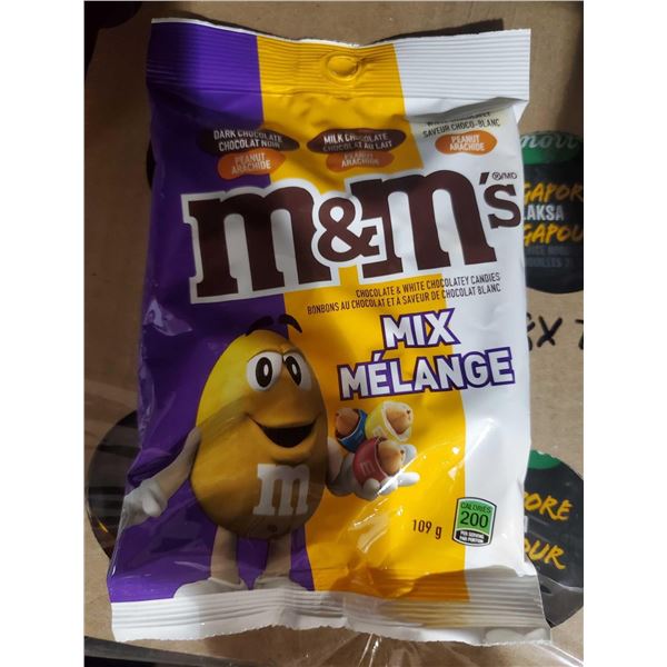 M&M Mix Dark Chocolate, Milk Chocolate & White Chocolate with Peanuts 12x109g