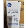 Image 2 : Lot of 6 - GW Plug-In CFL 13W2 pin 7" Cool White Light Bulbs