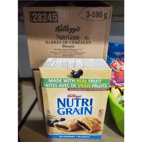 Kellogg's Nutri-Grain Blueberry Cereal Bars 3x590g