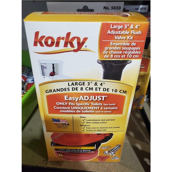 Korky Large 3&4" Adjustable Flush Valve Kit