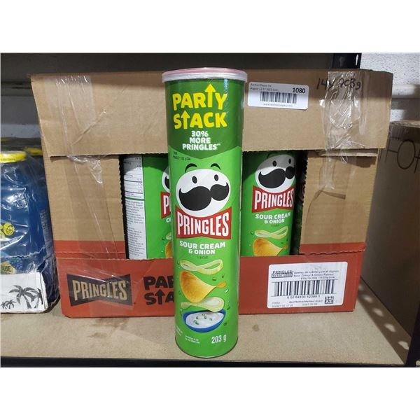 Pringles Party Stack, Sour Cream & Onion Potato Chips 14x 203g