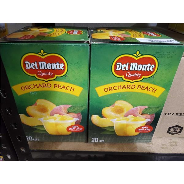 Del Monte Orchard Peach Fruit Cups 2x20 Cups