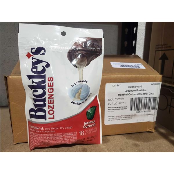 Buckley's Lozenges 12 - 18 Count Bags