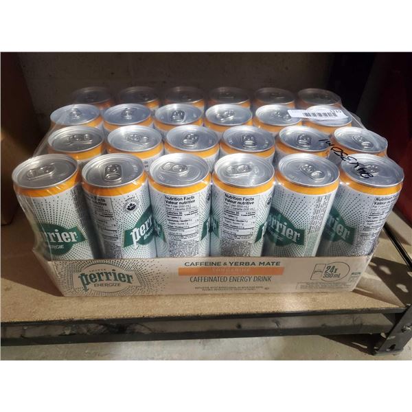 Perrier Tangerine Caffeine & Yerba Mate Energy Drink (24 x 330ml)
