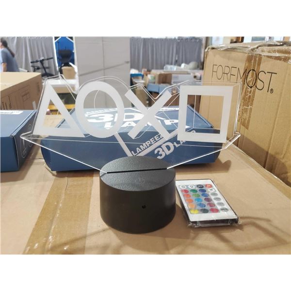 New Lampeez 3D Multi Color Lamp with Remote Control