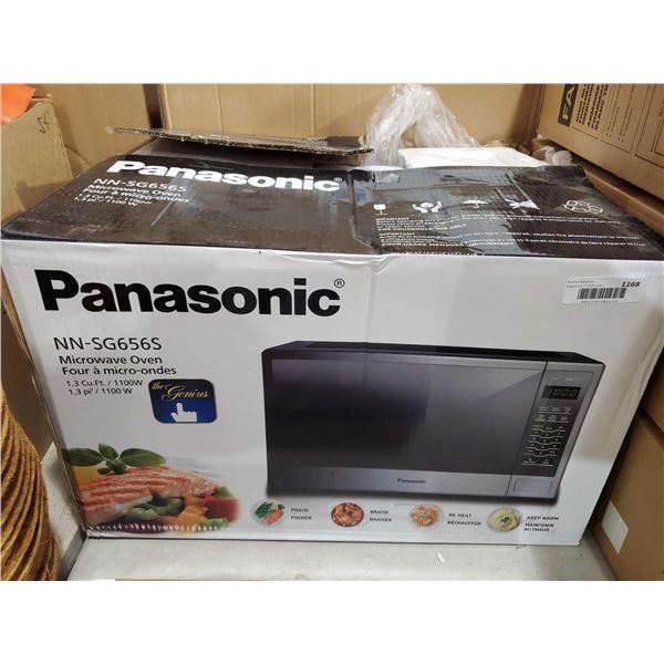 Panasonic NN_SG656S 1.3 cu ft 1000W Microwave Oven - Chrome