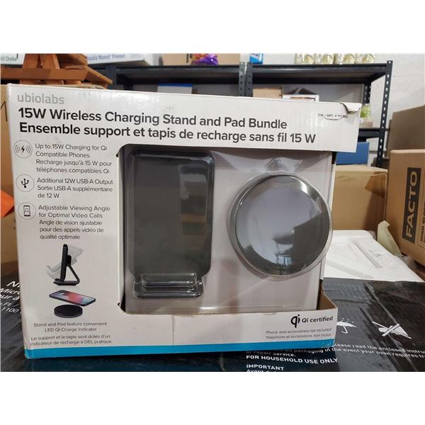 New Ubiolabs 15W Wireless Charging Stand & Pad Bundle