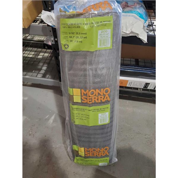 New Mono Sierra Underlayment 200 sq ft - Lot of 1
