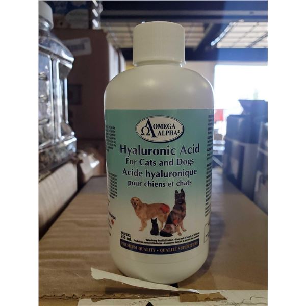 Omega Alpha Hyaluronic Acid for cats and dogs case lot of 12 x 250ml