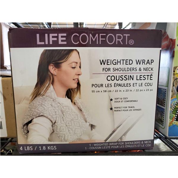 Life Comfort Weighted Shoulder & Neck Wrap - 4 Lbs