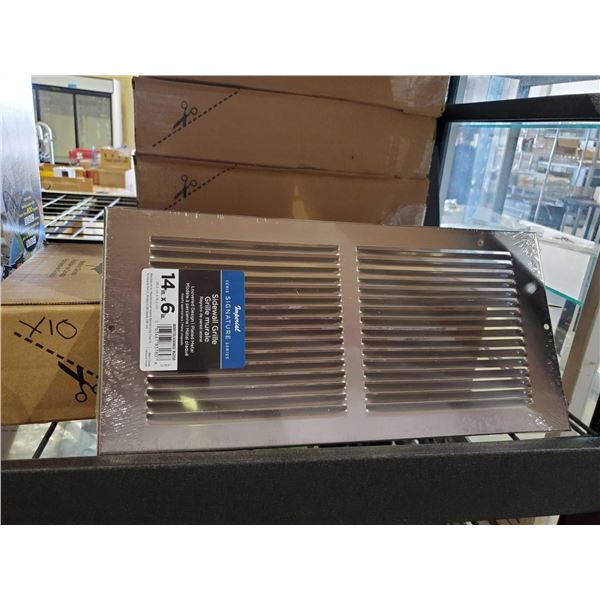 Imperial Side Wall Vent Grills 14 x 6 inch Case lot of 12