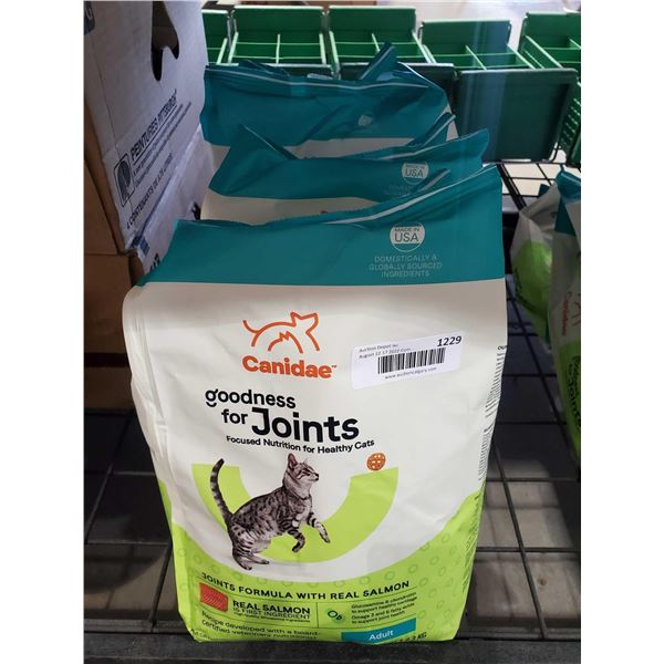 Canidae goodness for Joints salmon cat food Lot of 3 x 5lbs