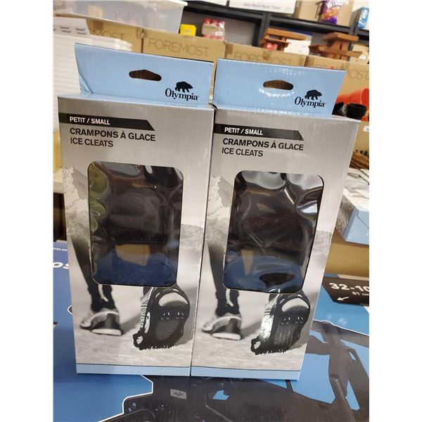 Lot of 2 sets of NEW Crampon Ice Cleats - - Small