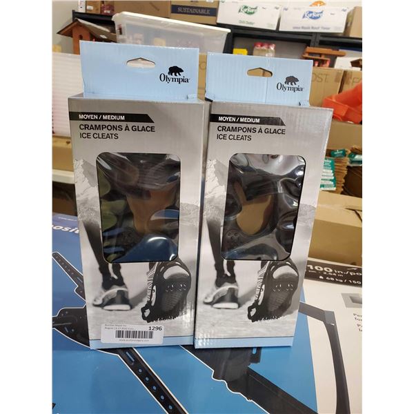 Lot of 2 sets of NEW Crampon Ice Cleats - medium