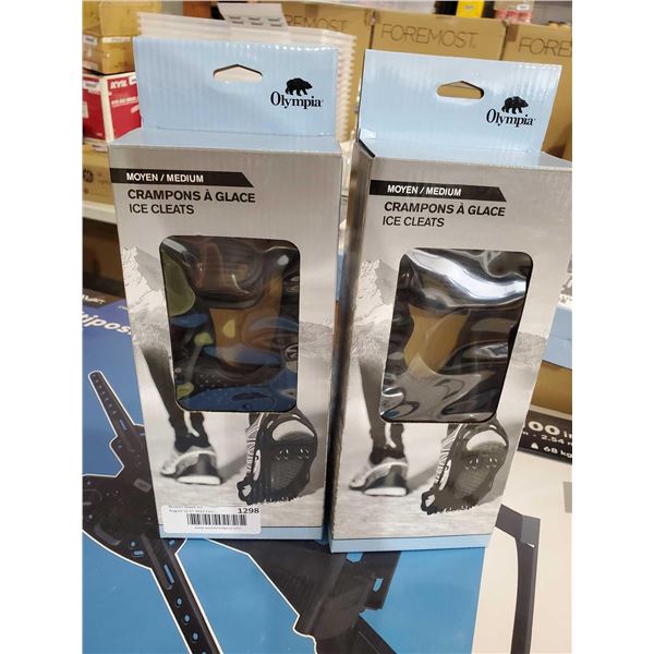 Lot of 2 sets of NEW Crampon Ice Cleats - medium