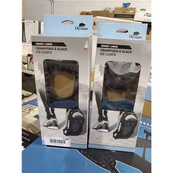 Lot of 2 sets of NEW Crampon Ice Cleats - Large