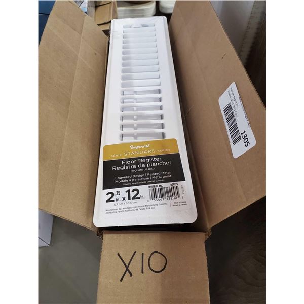 Imperial Floor registers 2 x 12 inch case lot of 10