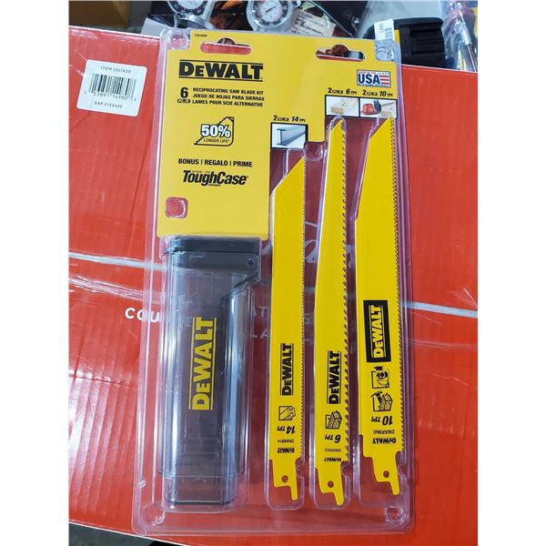 Dewalt NEW 6 pce reciprocating saw blade set